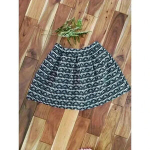 Joe B By Ben basset Circle Skater Skirt Juniors Sz Xs black white geometric mini